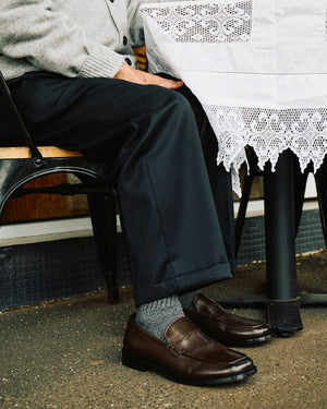 Lars Brown Penny Loafers