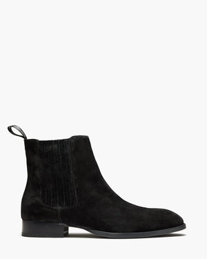 Lexington Black Suede Chelsea Boots