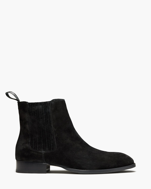 Lexington Black Suede Chelsea Boots