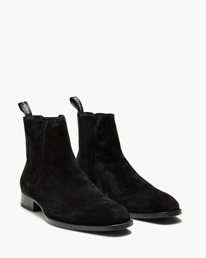 Lexington Black Suede Chelsea Boots