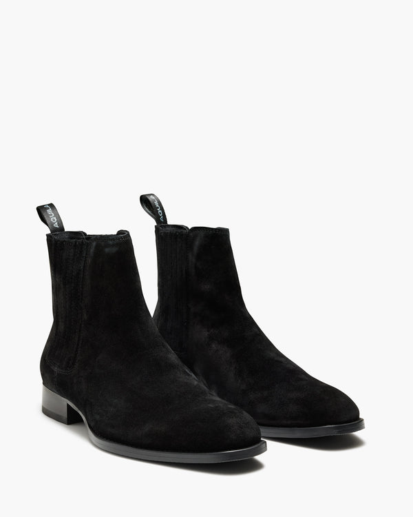 Lexington Black Suede Chelsea Boots