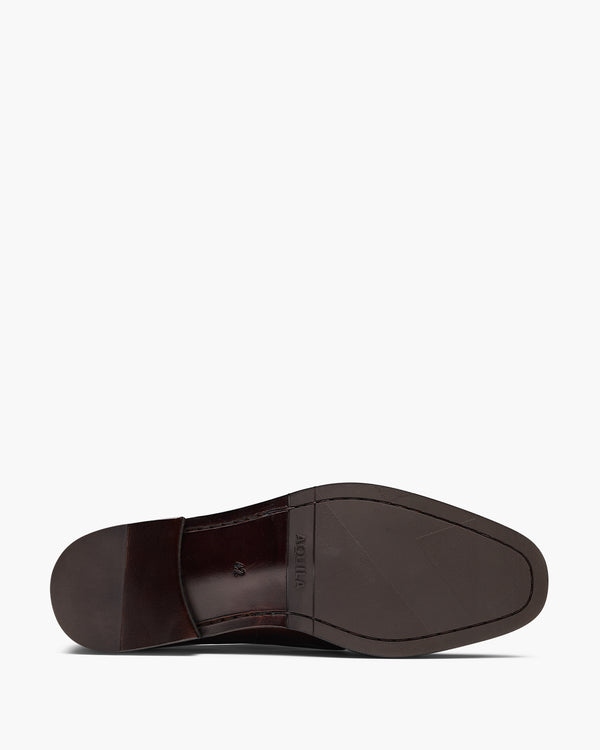 Lincoln Brown Monk Strap Shoes