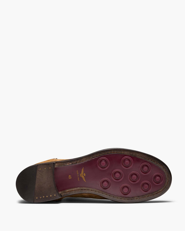 Lisbon Cognac Suede Zip Boots