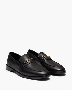 Luis Black Penny Loafers