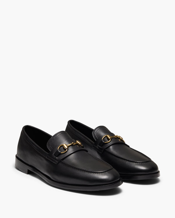 Luis Black Penny Loafers