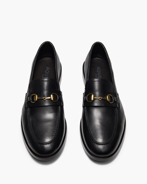Luis Black Penny Loafers