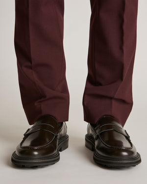 Mensa Oxblood Penny Loafers