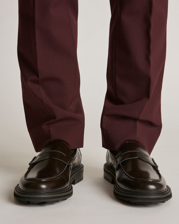 Mensa Oxblood Penny Loafers