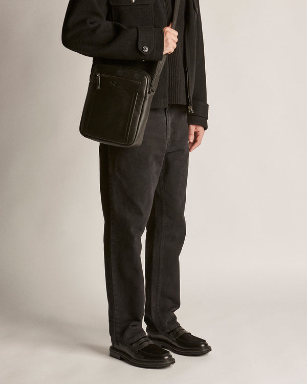 Mensa Black Pony Loafers