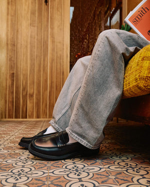 Mensa Black Penny Loafers