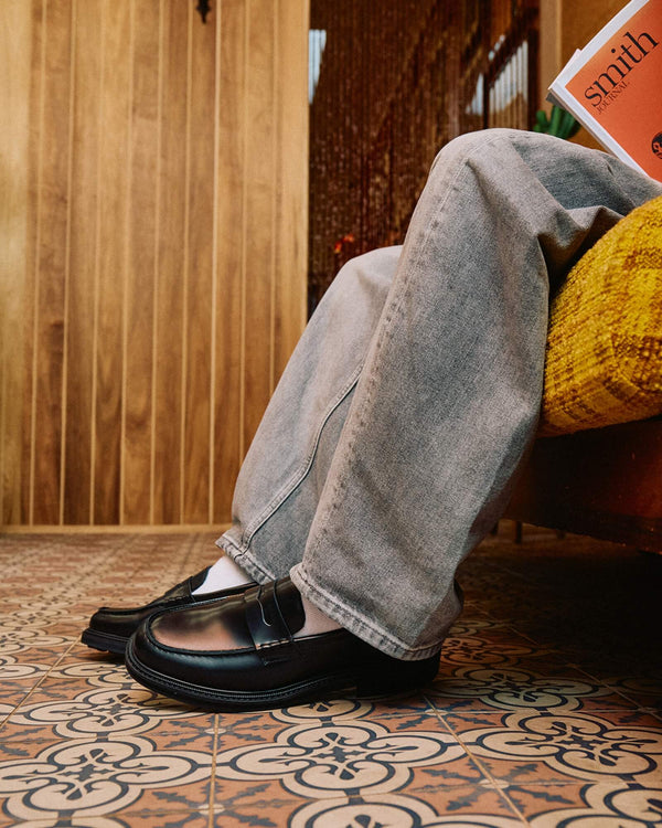 Mensa Black Penny Loafers
