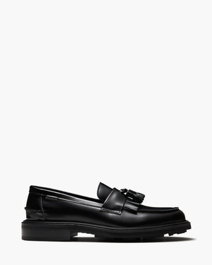 Mensa Black Tassel Loafers