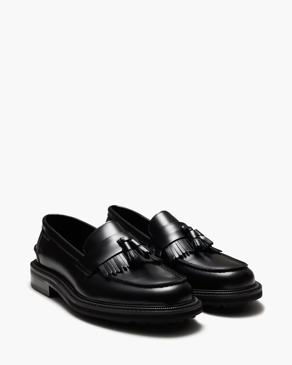 Mensa Black Tassel Loafers