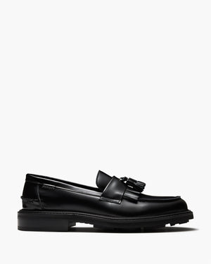Mensa Black Tassel Loafers