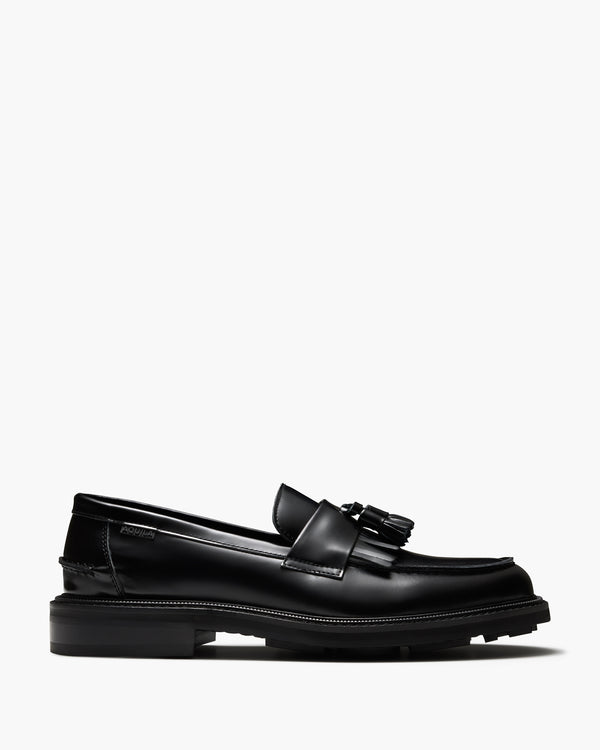Mensa Black Tassel Loafers