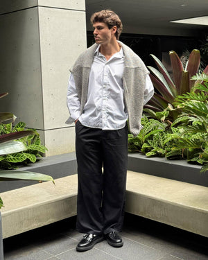 Mensa Black Tassel Loafers