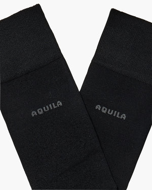 Mercerised Black Socks - Twin Pack