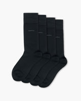 2 Pack Mercerised Black Socks