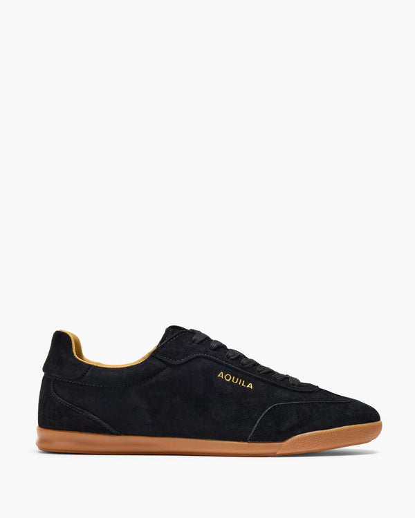 Monaco Black Suede Sneakers