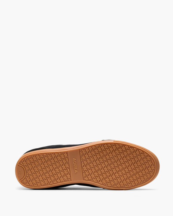 Monaco Black Suede Sneakers