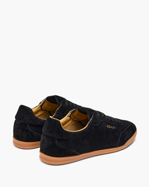 Monaco Black Suede Sneakers