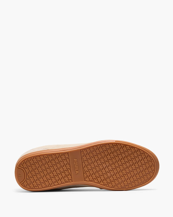 Monaco Cream Suede Sneakers