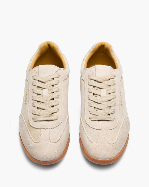 Monaco Cream Suede Sneakers