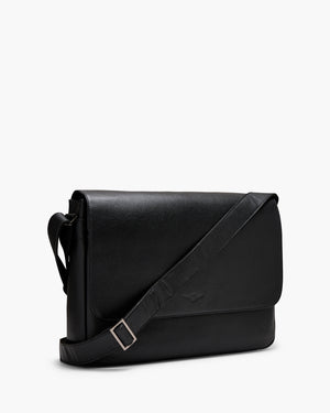 Montoro Black Messenger Bag