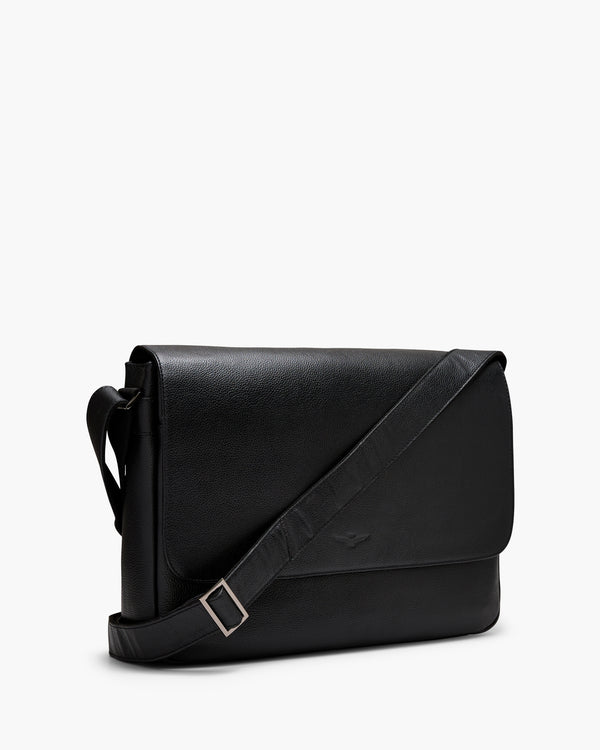 Montoro Black Messenger Bag