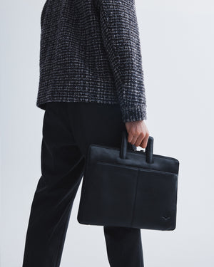 Montoro Black Compact Briefcase
