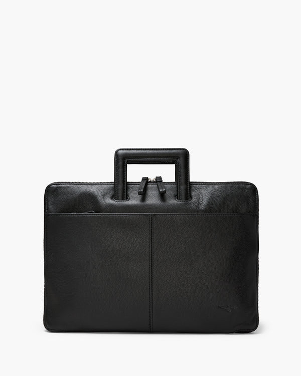 Montoro Black Compact Briefcase