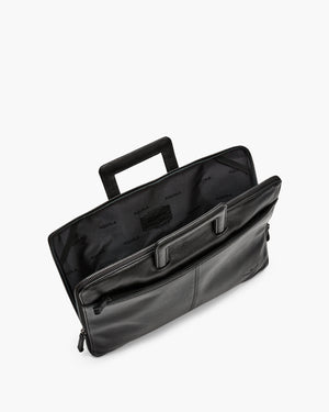 Montoro Black Compact Briefcase