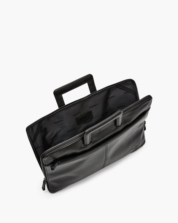 Montoro Black Compact Briefcase