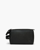 Montoro Black Leather Toiletry Bag