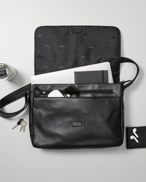 Montoro Black Messenger Bag