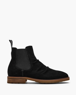 Morrison Black Suede Chelsea Boots