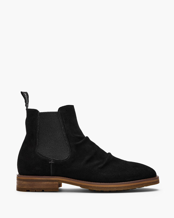 Morrison Black Suede Chelsea Boots
