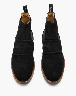 Morrison Black Suede Chelsea Boots