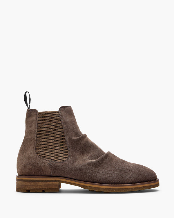 Morrison Grey Suede Chelsea Boots