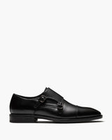 Murphy Black Monk Strap Shoes