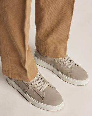 Odin Light Grey Nubuck Sneakers