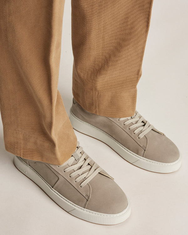 Odin Light Grey Nubuck Sneakers