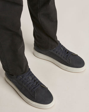 Odin Dark Blue Nubuck Sneakers