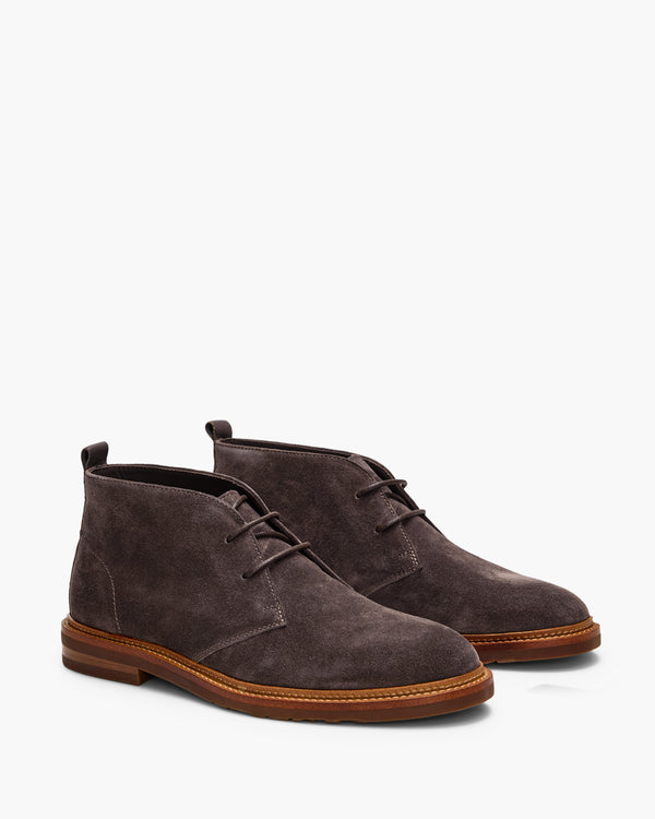 Ollie Grey Suede Chukka Boots