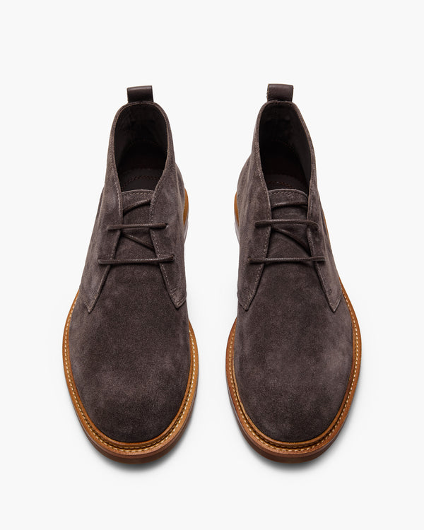 Ollie Grey Suede Chukka Boots