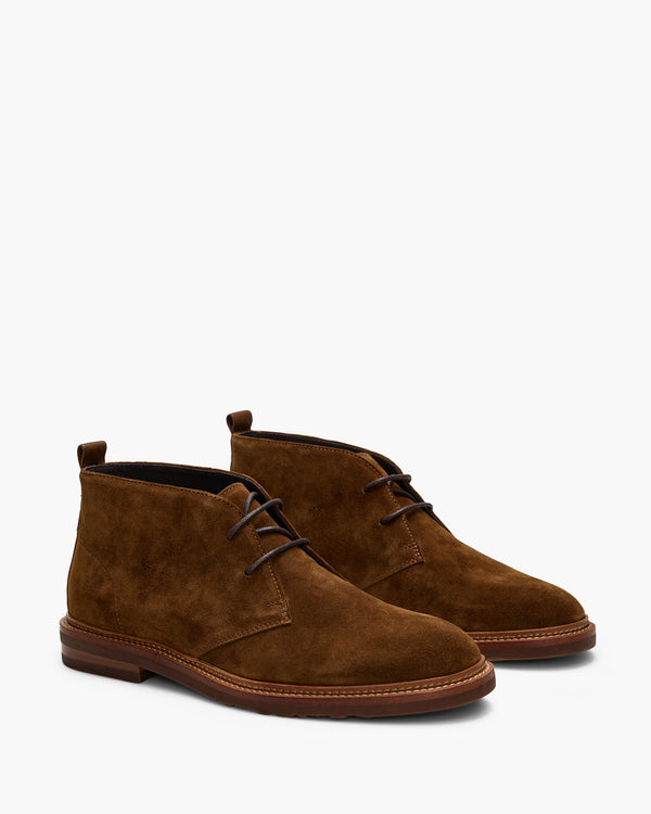 Ollie Light Brown Suede Chukka Boots