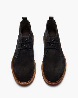 Ollie Navy Suede Chukka Boots