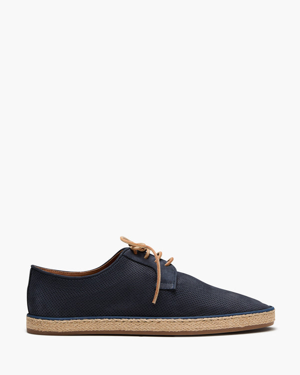 Panama Navy Nubuck Espadrilles