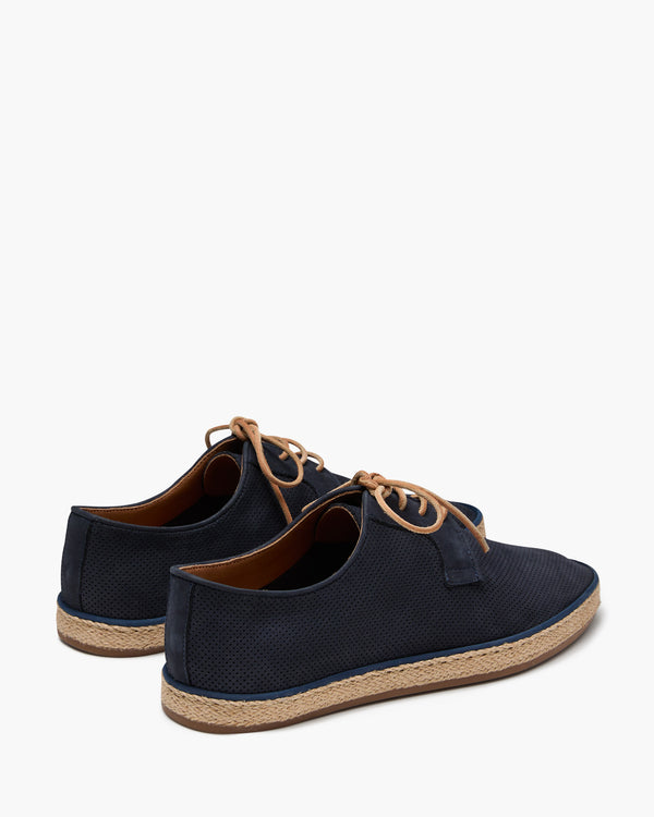 Panama Navy Nubuck Espadrilles