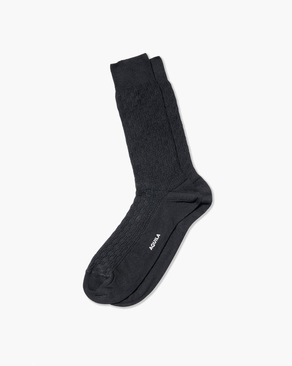 Patch Black Socks